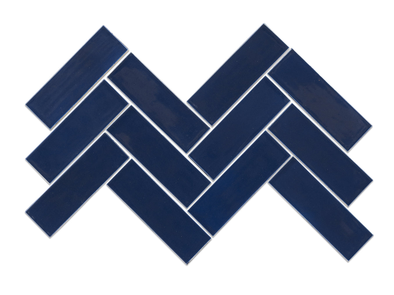 2"x6" Sheeted Herringbone Pattern - 61 Navy