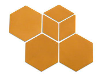 Geo-Hex Pattern - 5 Ochre