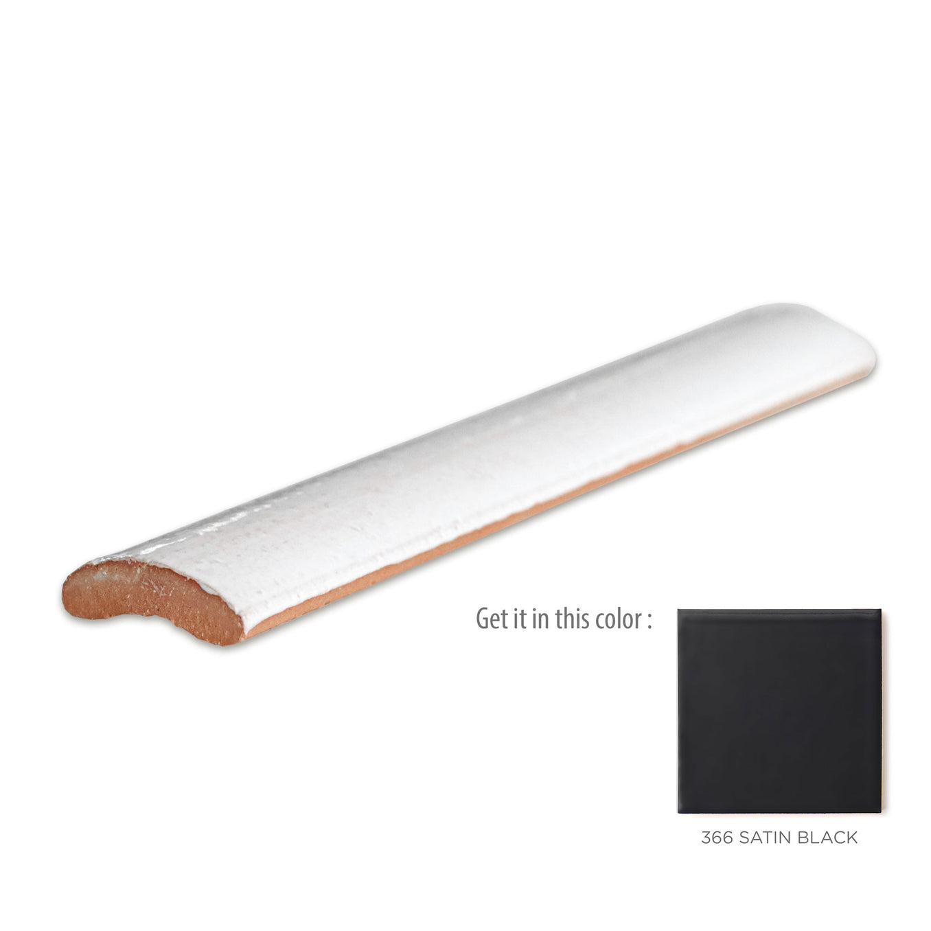 Quarter Round - 366 Satin Black