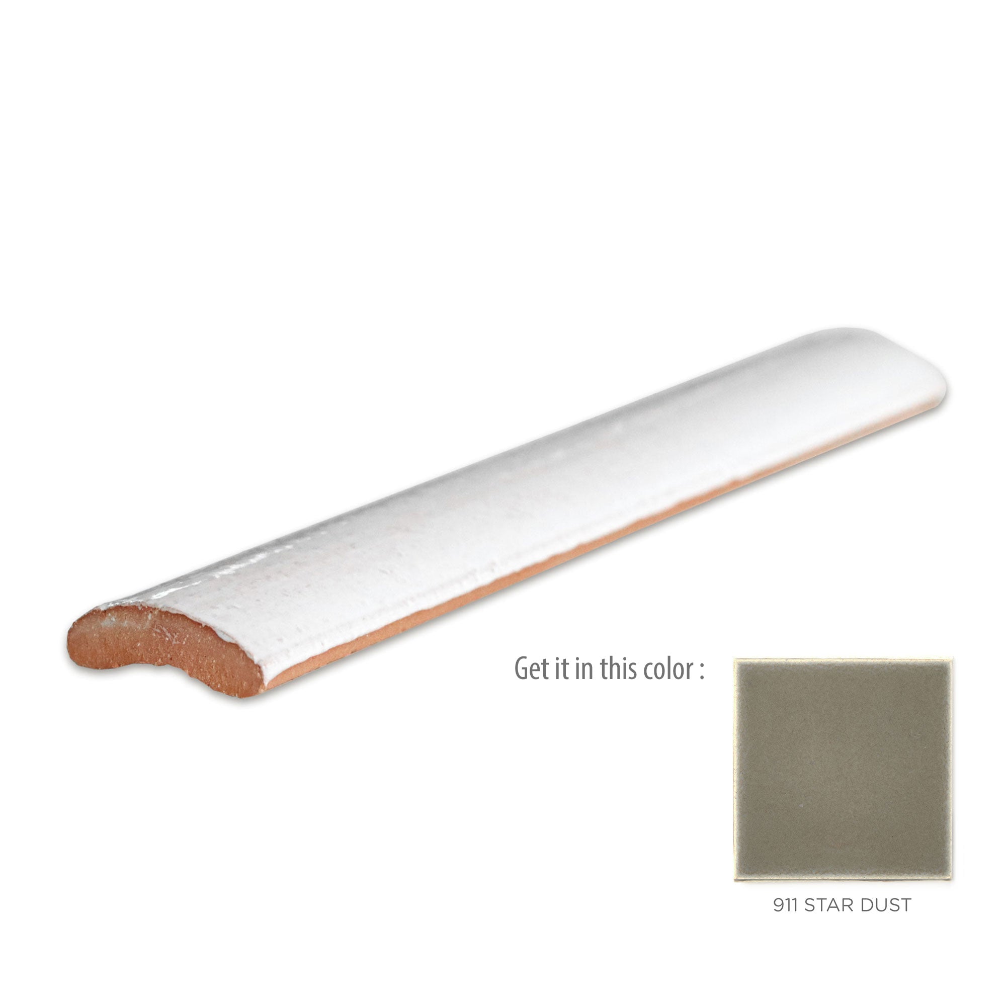 order Q4♡ Quarter Round Trim - 911 Star Dust | Shop Handmade Tile by