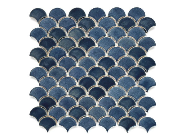 Denim Hexagon Tile  Blue Honeycomb Ceramic Tile – Mercury Mosaics