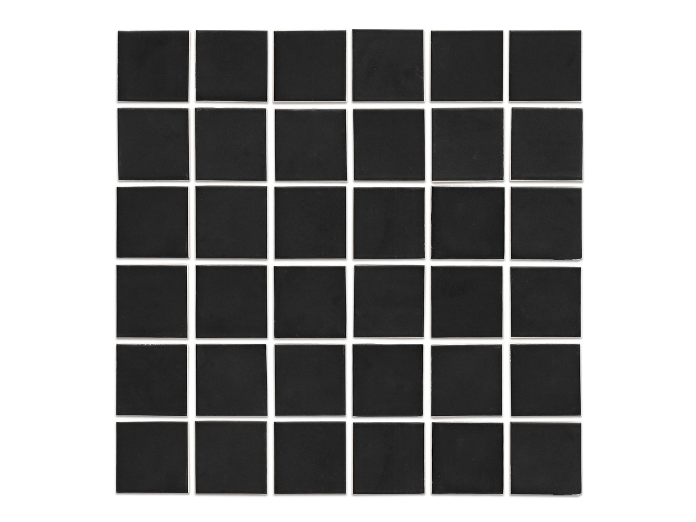 2"x2" Stacked Pattern - 366 Satin Black