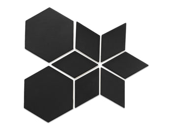 Geo-Star Pattern - 366 Satin Black