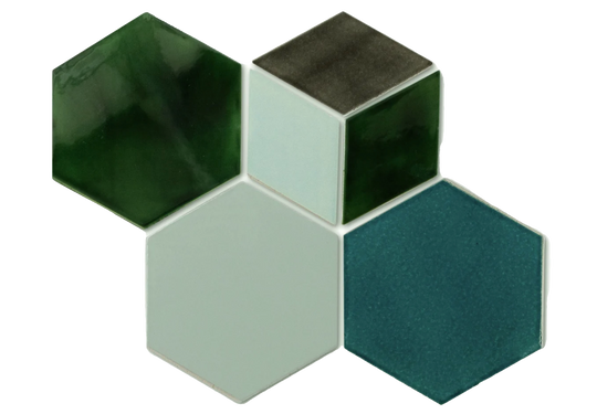 Geo Hex Pattern<br>Laguna Blend