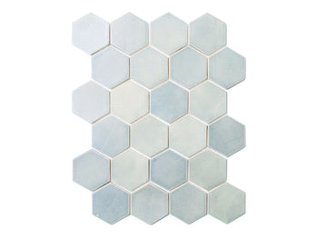 Small Hexagon - 22E Blue Opal