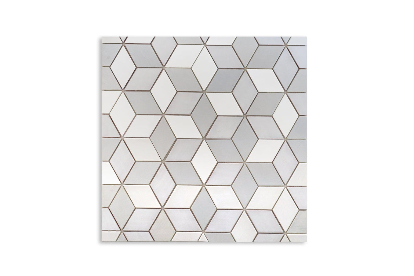 26"x26" Stove Splash - Medium Diamond - 11 Deco White, 77 Grey and 130 White