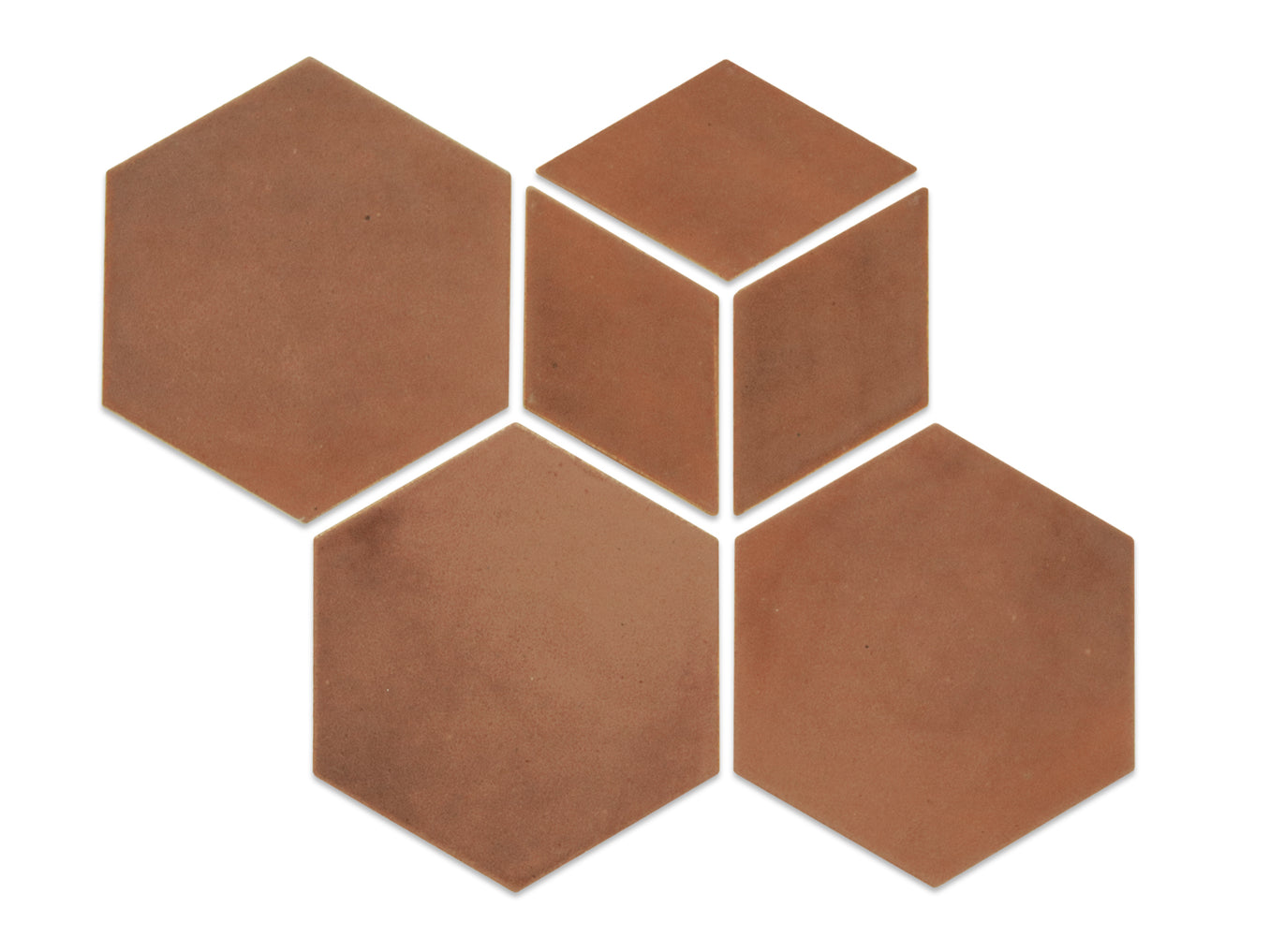 Geo-Hex Pattern - 43 Terracotta