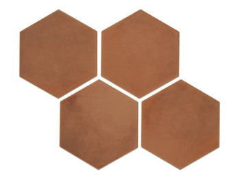 Geo-Hex Pattern - 43 Terracotta