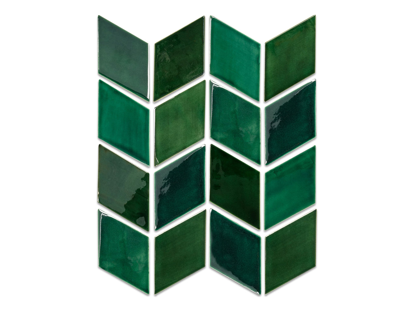 Medium Chevron Diamonds - Woodland Blend