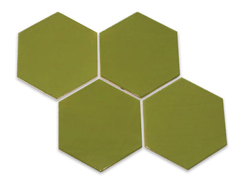 Geo-Hex Pattern - 25 Avocado