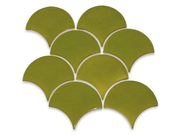 Large Moroccan Fish Scales - 25 Avocado