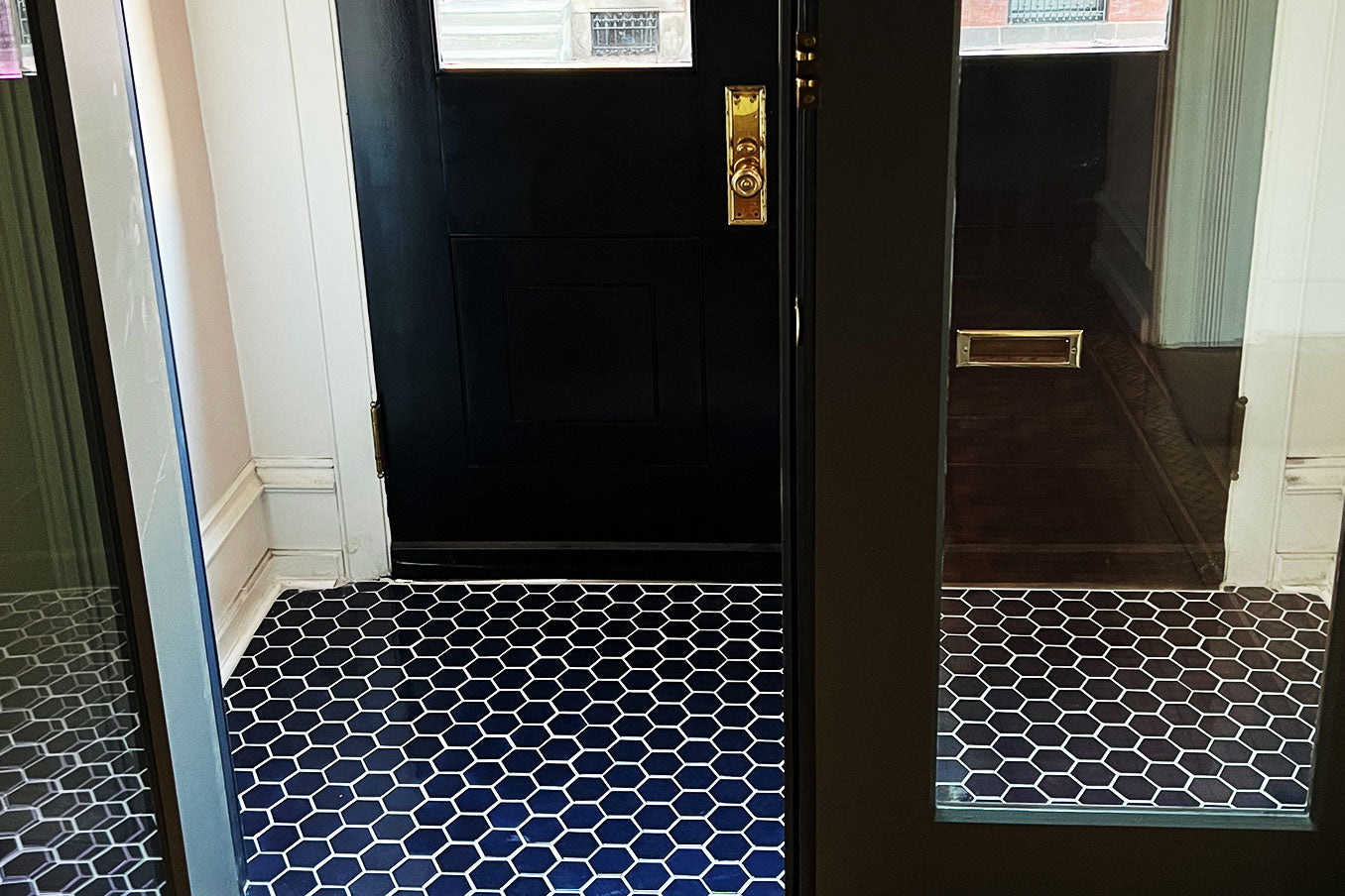 Small Hexagon - 61 Navy