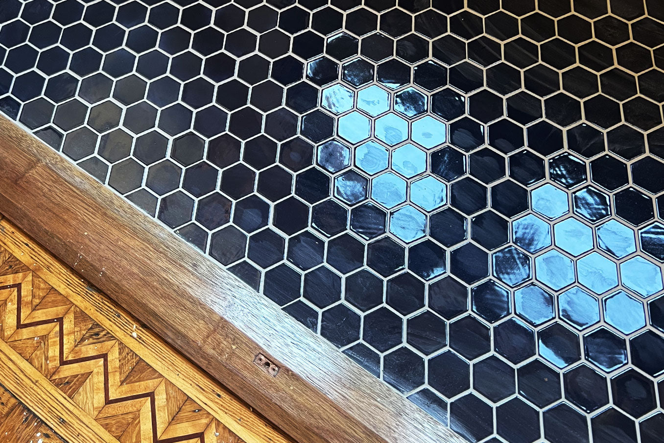 Small Hexagon - 61 Navy