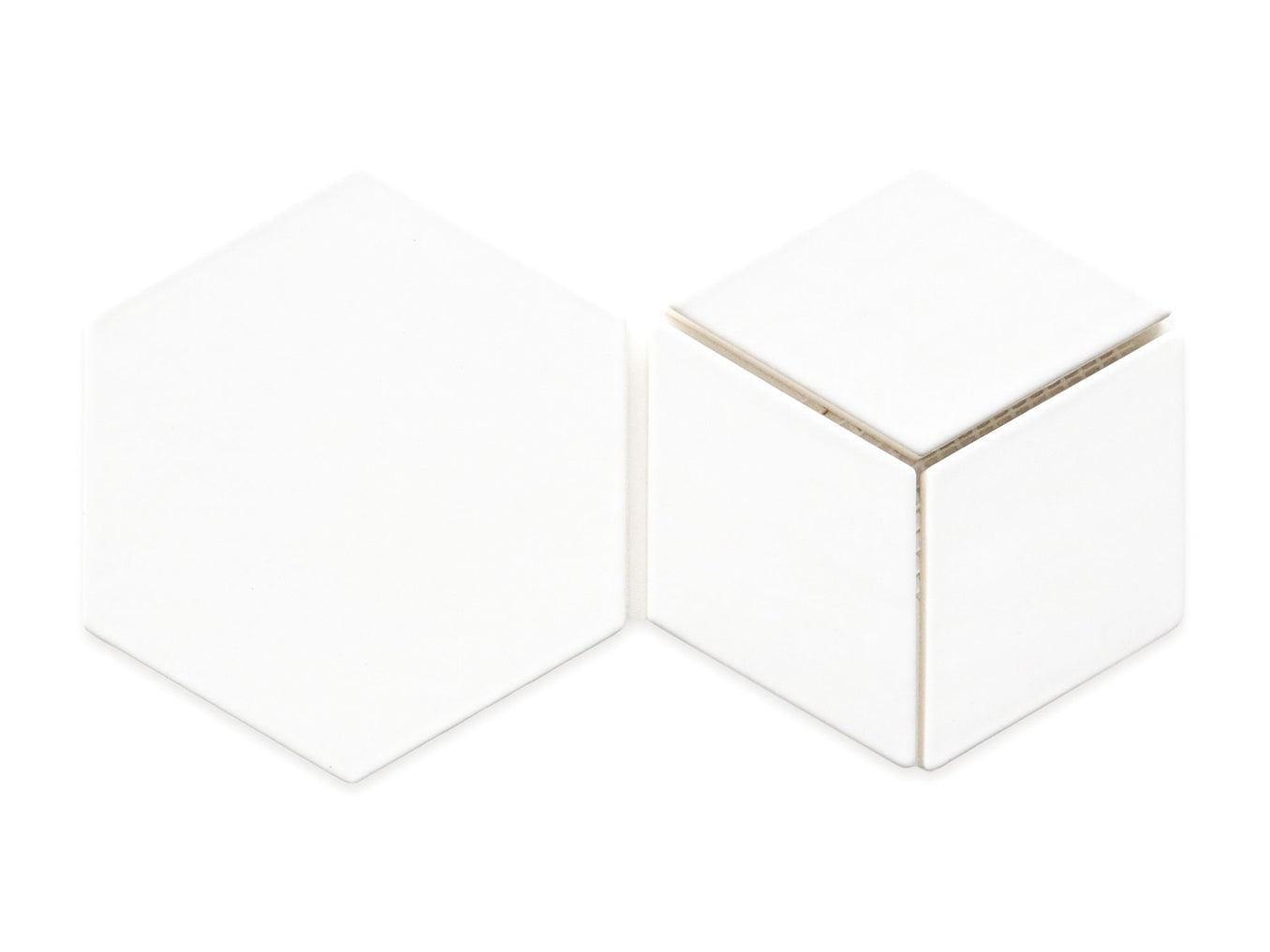 Geo-Hex Pattern - 11 Deco White