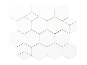 Geo-Hex Pattern - 11 Deco White