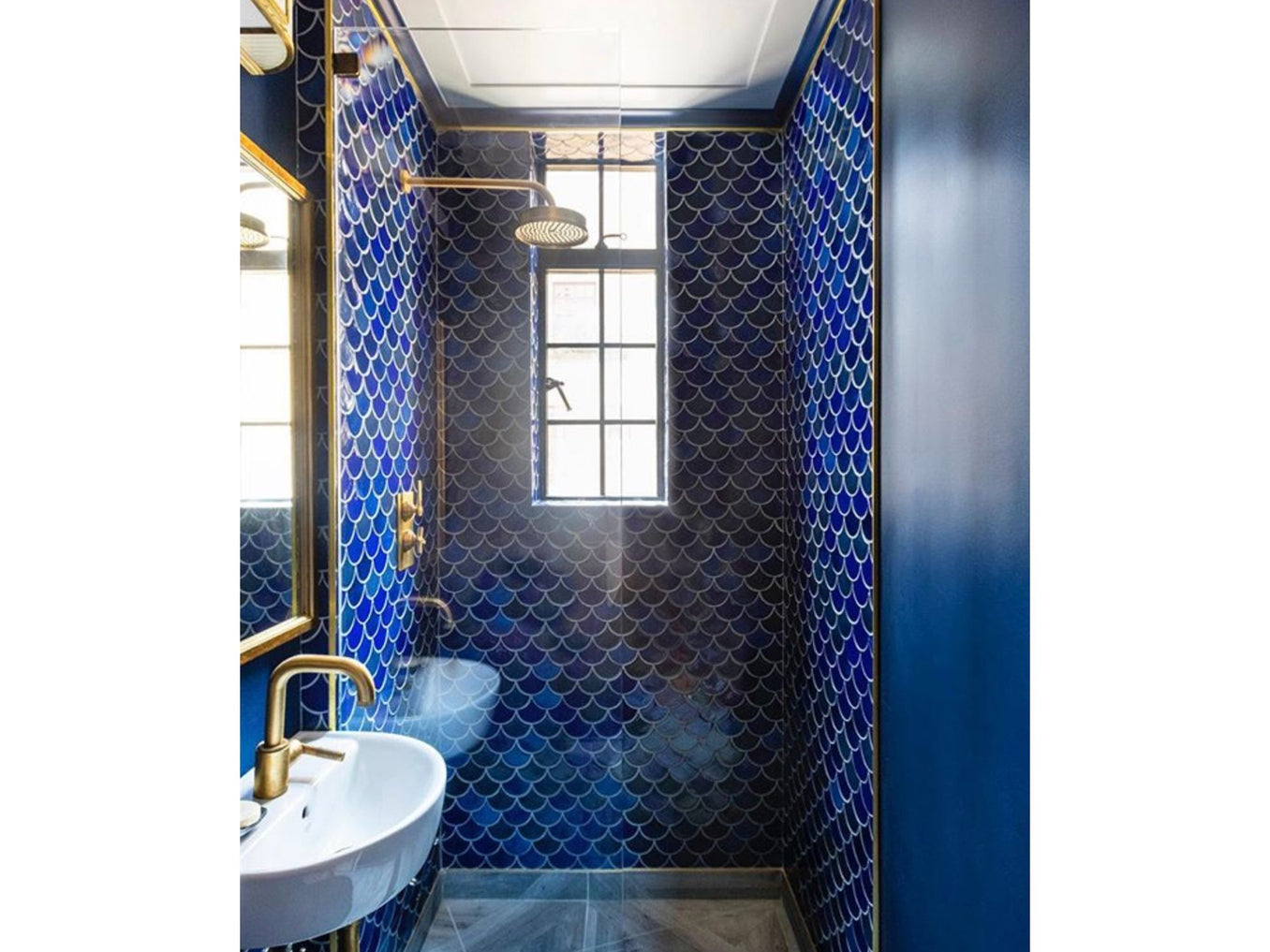 Medium Moroccan Fish Scales - Deep Sea Blend