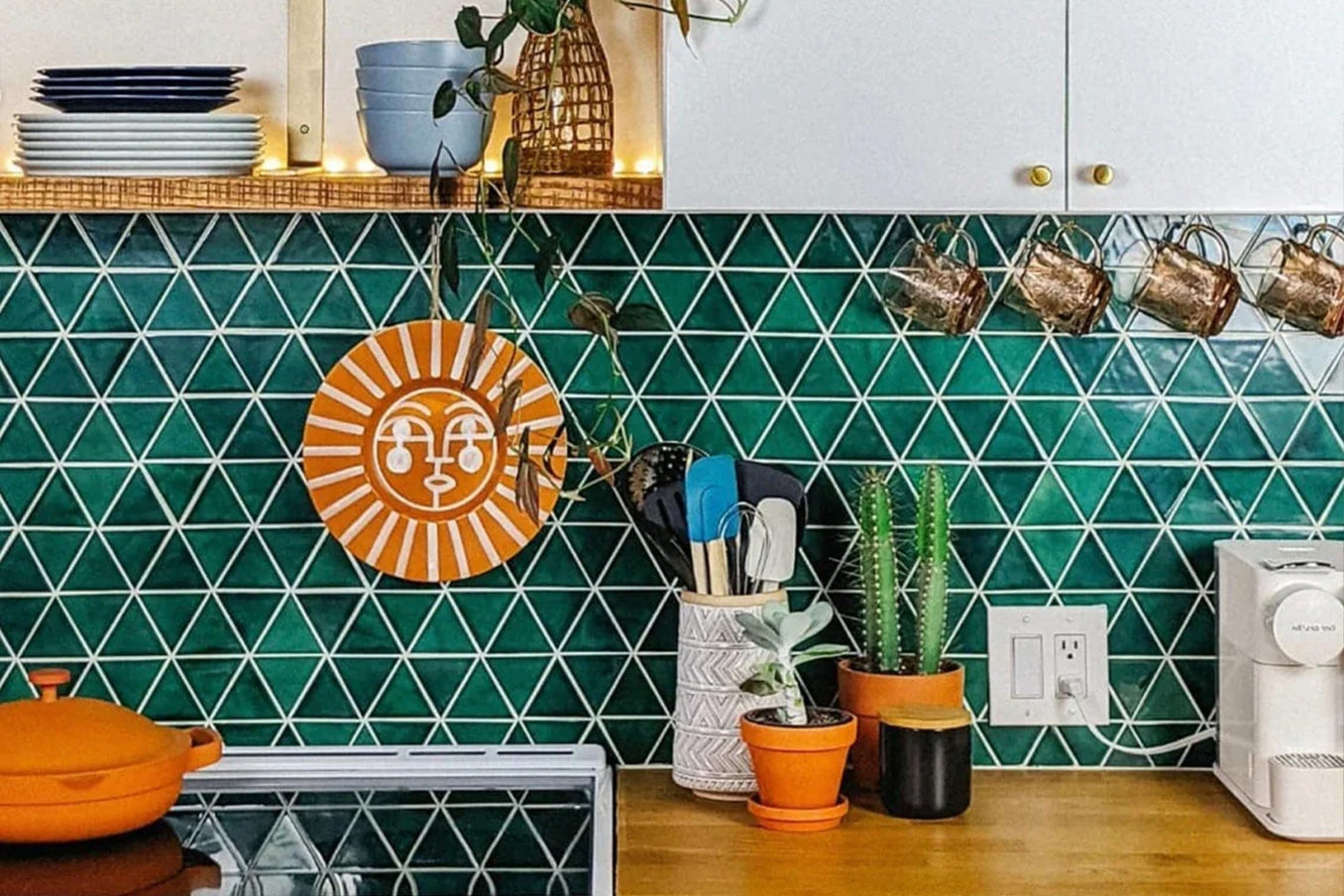 Small Triangles - 75 Emerald