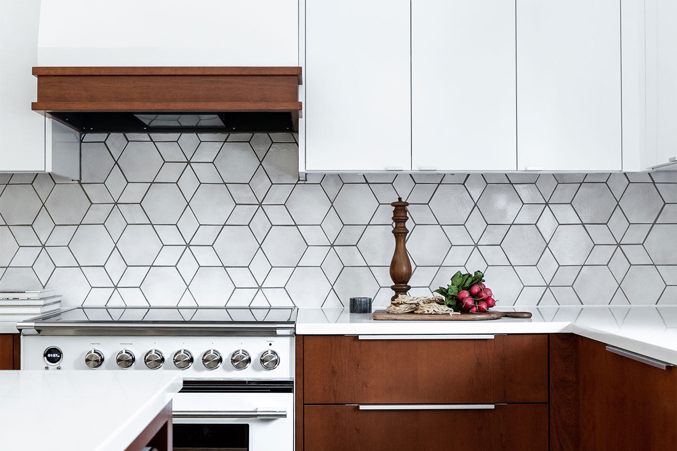 Geo-Star Pattern - 130 White