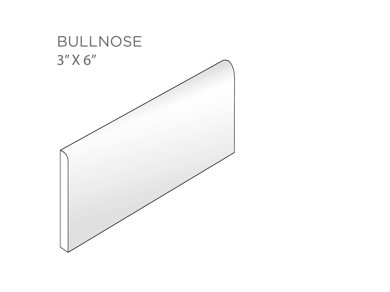 Bullnose 3"x6"