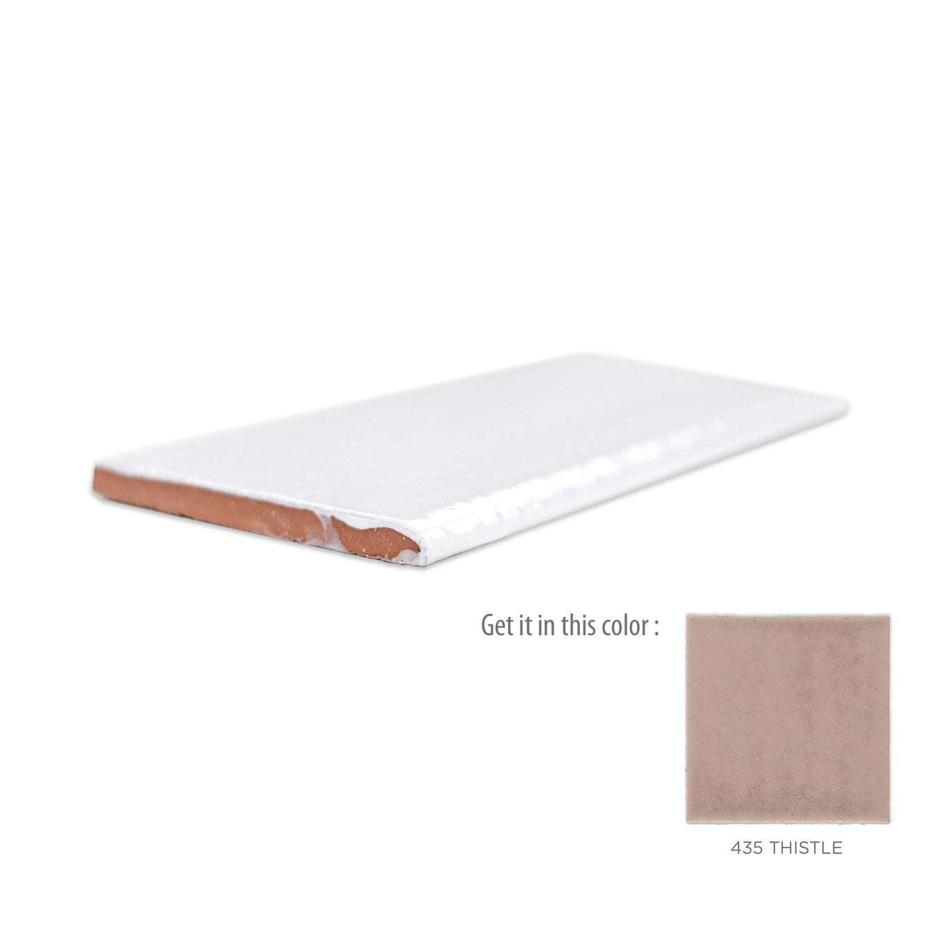 3"x6" Bullnose - 435 Thistle