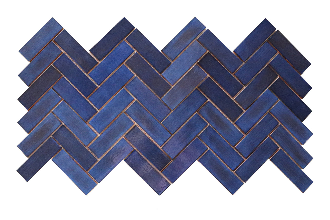 Indigo 2"x6" Herringbone pattern 