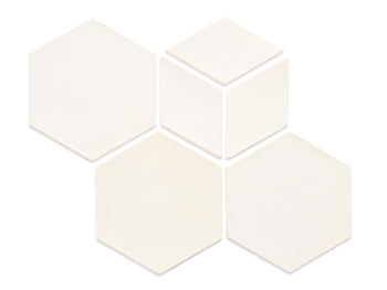 Geo-Hex Pattern - 9 Ivory