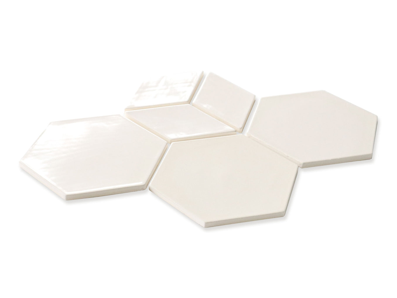 Geo-Hex Pattern - 9 Ivory