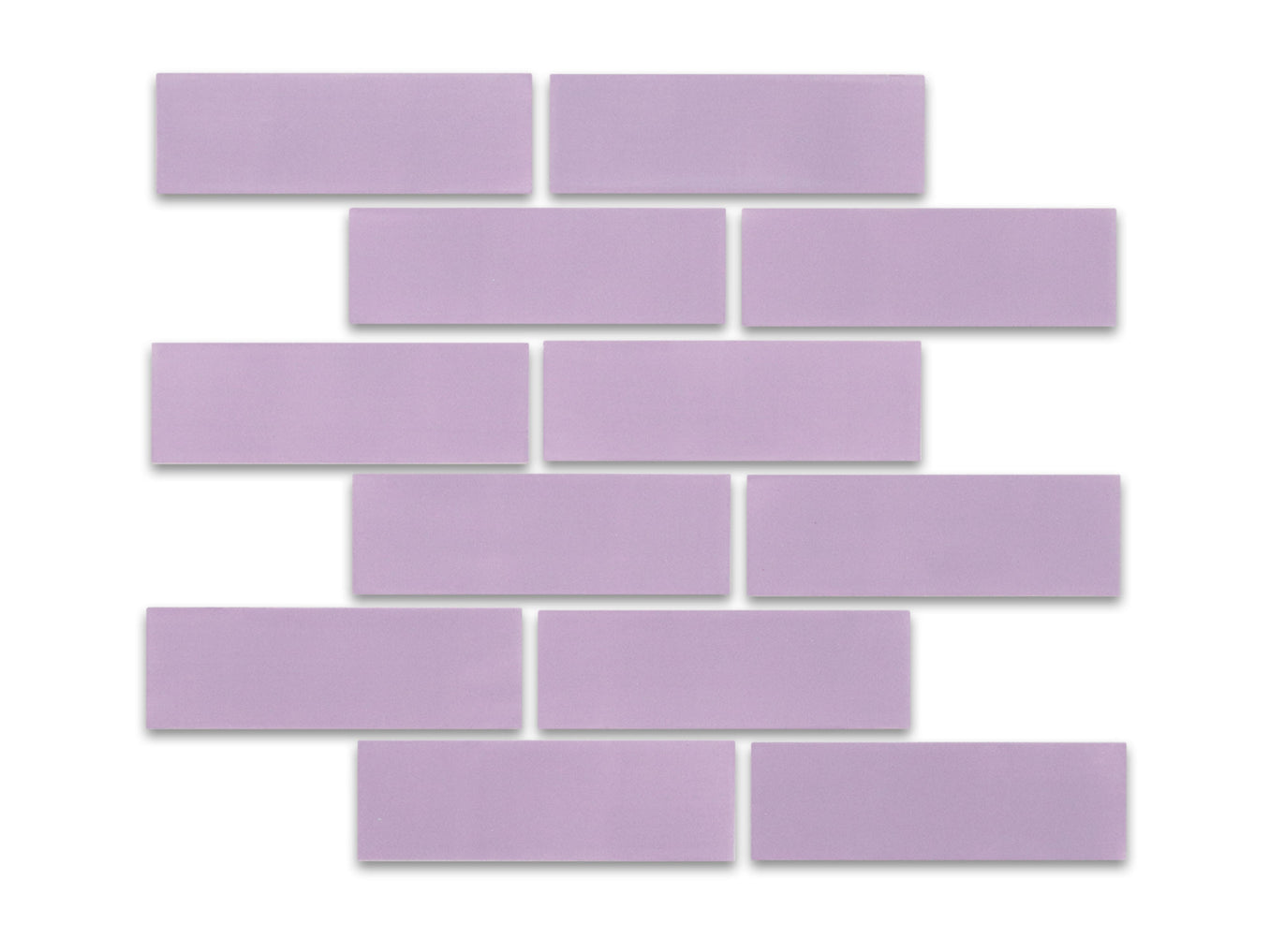 2"x6" Subway Tile - 10 Lilac