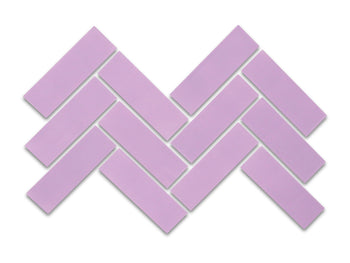 2"x6" Sheeted Herringbone Pattern - 10 Lilac