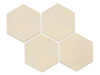 Large Hexagons - 56 Parchment