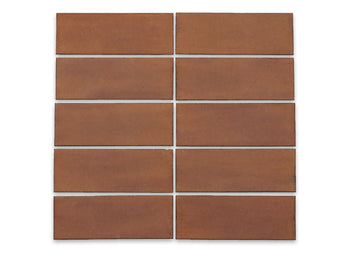 3"x8" Subway Tile Pumpkin Spice - Small Batch of 14sf