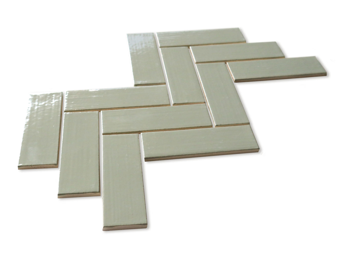 2"x6" Sheeted Herringbone Pattern - 83 Taupe