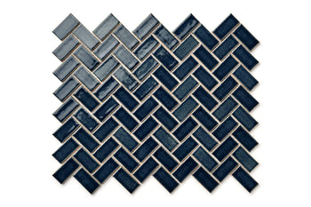 1"x2" Herringbone Pattern - 1013 Denim