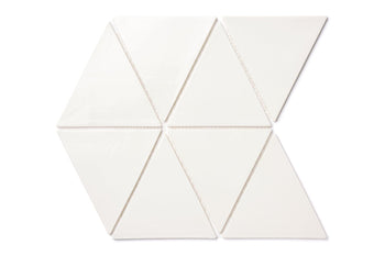 Large Triangles - 11 Deco White