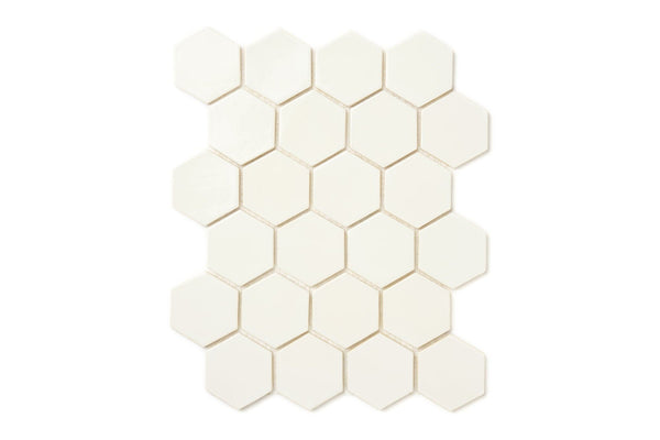 Small Hexagon - Deco White