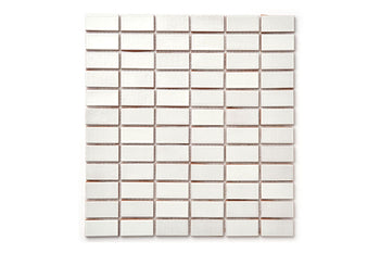 1"x2" Stacked Pattern - 130 White