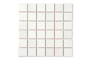 2"x2" Stacked Pattern - 130 White