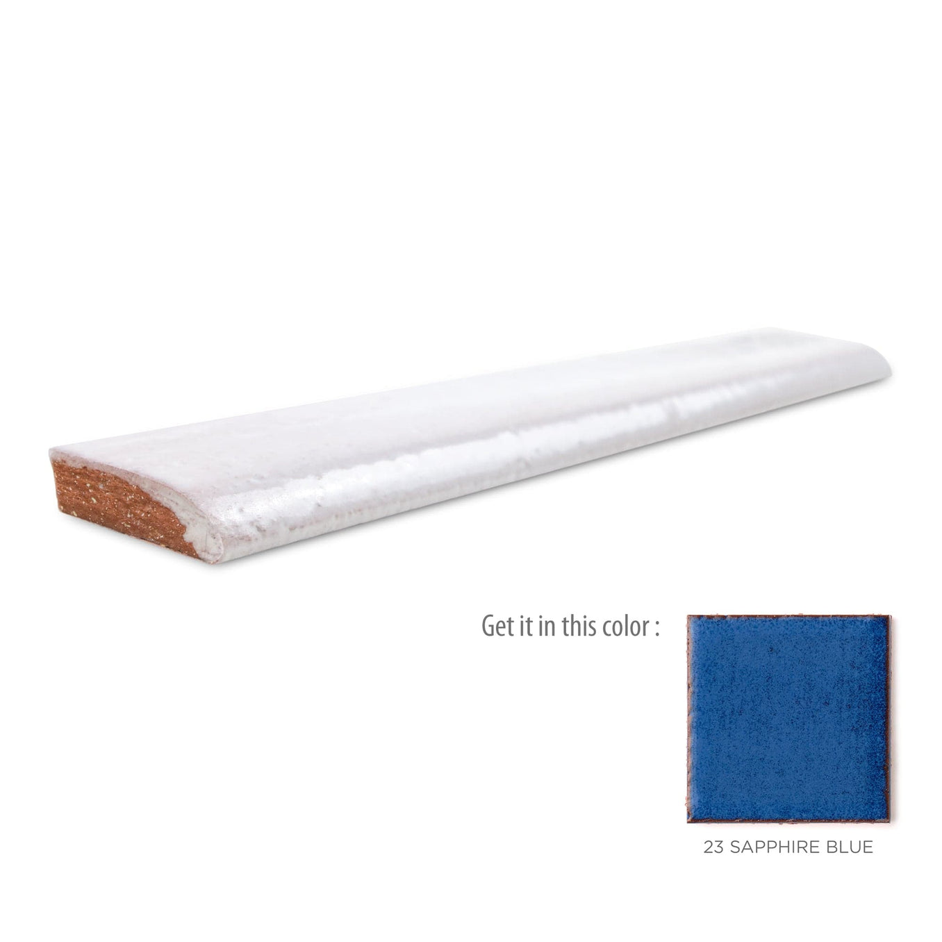 1x6 Bullnose Tile 23 Sapphire Blue