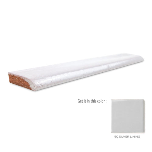 1x6 Bullnose Tile 60 Silver Lining