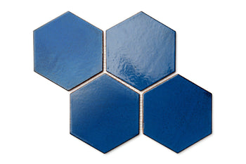 Large Hexagon - 23 Sapphire Blue