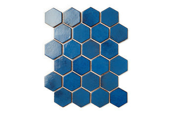 Small Hexagon - 23 Sapphire Blue