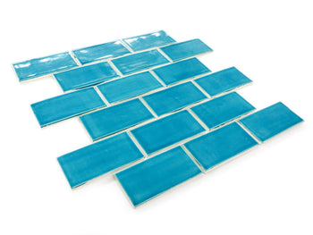 2"x4" Subway Tile - 1015E Caribbean Blue