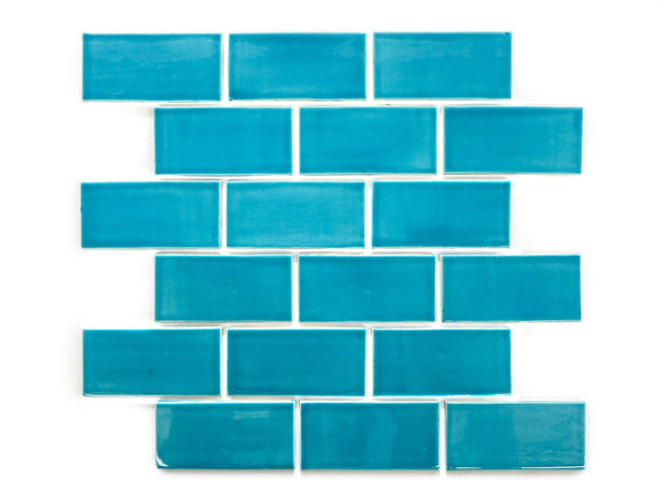 2x4 Subway Tile Caribbean Blue