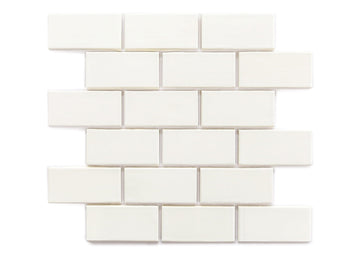 2"x4" Subway Tile - 11 Deco White