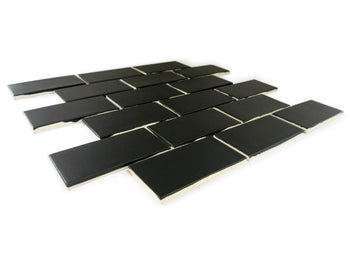 2"x4" Subway Tile - 366 Satin Black
