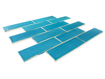 2"x6" Subway Tile - 1015E Caribbean Blue