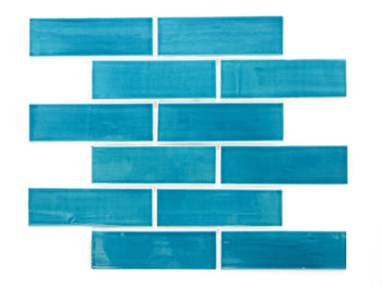 2"x6" Subway Tile - 1015E Caribbean Blue