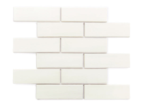 2x6 Subway Tile Deco White, soft white subway tile, white subway tile