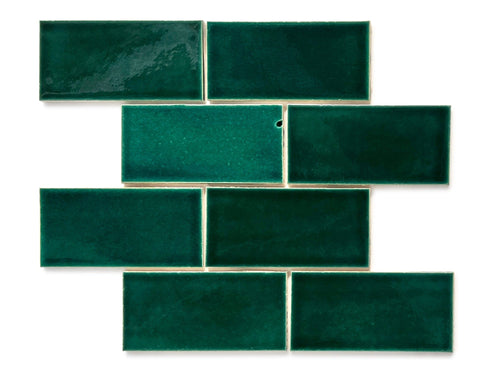 3x6 Subway Tile Bluegrass - blue/green subway tile