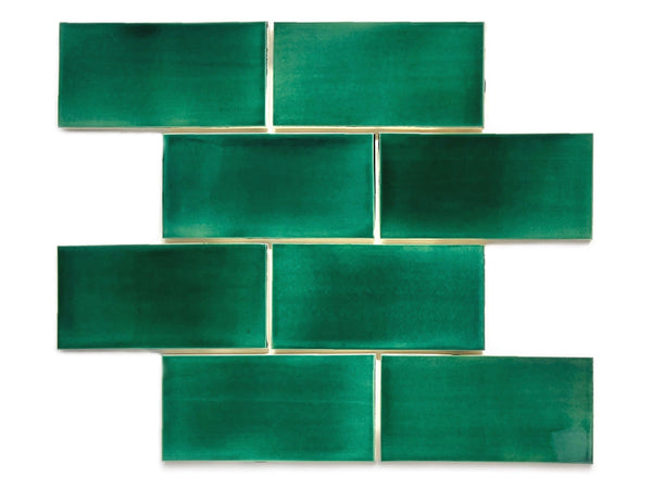 3"x6" Subway Tile 75 Emerald | Overstock